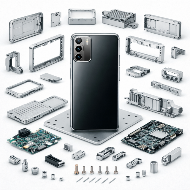 OEM China Supplier Customized Aluminum 6061 CNC Turning & Milling Parts with Wire EDM & Stainless Steel for Smartphone Spare