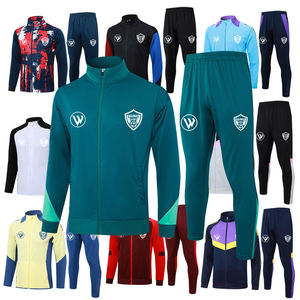 2024 Neueste Quick Dry Herren Fußball Uniform Jacke Hochwertiges 2-teiliges Set Fußball training Trainings anzug Erwachsene Erwachsene Altersgruppe - Product Image 4