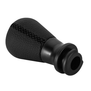 Pommeau de levier de vitesse en cuir noir avec surpiqûres, 6 vitesses, pour Citroën Peugeot, design ergonomique - Product Image 5