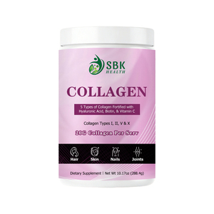 Customized Packaging GMO Free Multi Collagen Powder Drink Biotin Powder Vitamin C Hyaluronic Acid <b>Supplement</b> for Skin Whitening - Product Image 1