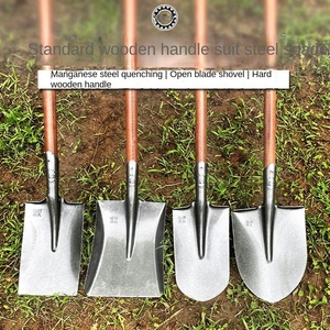 Grande <span class=keywords><strong>pala</strong></span> in acciaio al Manganese con manico in legno <span class=keywords><strong>per</strong></span> <span class=keywords><strong>scavare</strong></span> terreni sciolti in agricoltura di ortaggi all'aperto strumento da giardino - Product Image 5