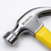 Marteau à griffes professionnel pour mécanicien, acier forgé haute dureté, poignée en caoutchouc OEM, anti-choc, prise antidérapante, forme en V