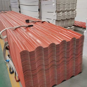 Tuiles de toit Roma imperméables pour villas de style europé<span class=keywords><strong>en</strong></span>, feuille de revêtement <span class=keywords><strong>en</strong></span> PVC résine ASA pour toitures de bâtiments - Product Image 3