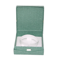 Boîte de papier de stratification brillante de luxe personnalisée avec charnière Design Revêtement UV de qualité supérieure pour bijoux bagues montres Solution cadeau