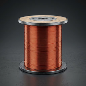 Alambre de Cobre Sólido con Aislamiento de Esmalte, Clase 200, para Bobinas de Motores Eléctricos, Precio de Fábrica - Product Image 1