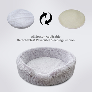 Cama para Mascotas Personalizable, Desmontable y Lavable, Sofá Redondo de Felpa para Perros, Cojín para Mascotas, Cama para Gatos - Product Image 4