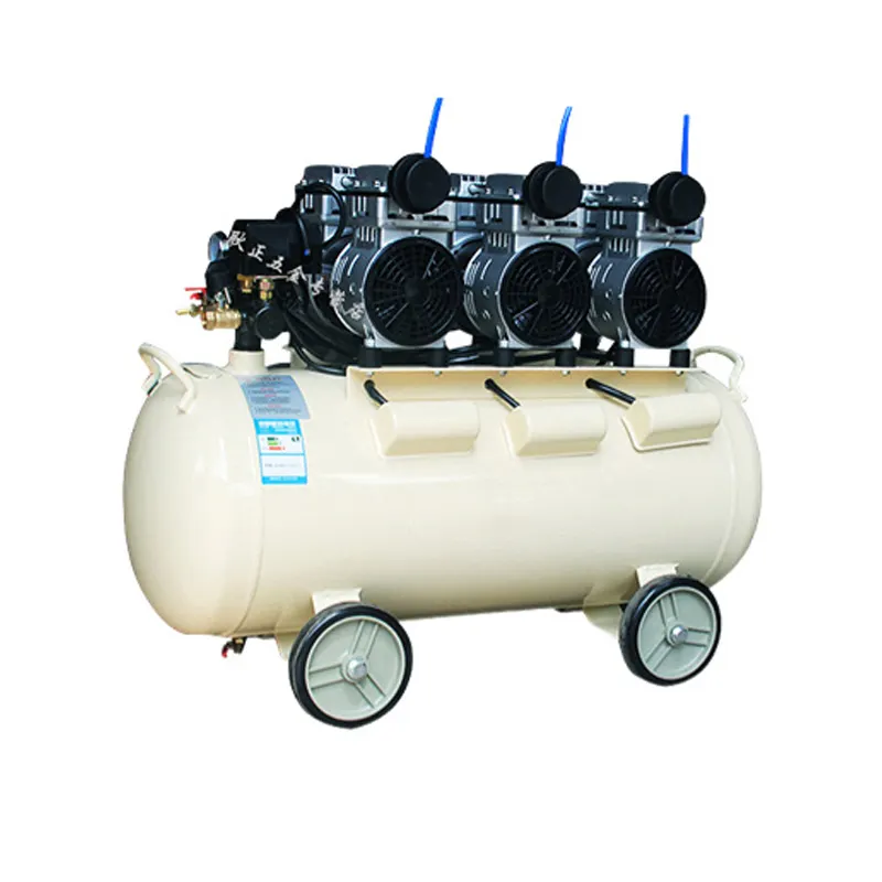 Pistão de fio de cobre multifuncional 1HP 2HP 1380r/min 110V 60HZ 0.75KW 0.75KW * 2 30L/50L Compressores de ar livres de óleo silenciosos