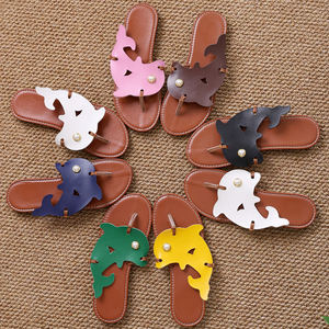326 Nieuwe Ontwerper Een Paar 2 Kleuren Vrouwen Sandalen China Lage Prijs Kleur Matching Schattige Dolfijn Stijl Fabriek Directe Verkoop - Product Image 6