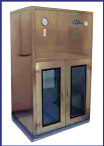 Porte battante verticale minimaliste en acier inoxydable pour salle blanche, double battant, sanitaire, avec panneau en verre trempé, anti-poussière pour atelier - Product Image 6