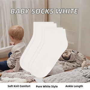 Chaussettes pour bébé <span class=keywords><strong>Petit</strong></span> <span class=keywords><strong>Bateau</strong></span> A0cm3, blanches, à la cheville, tricotées, ODM, 5-6 ans - Product Image 5