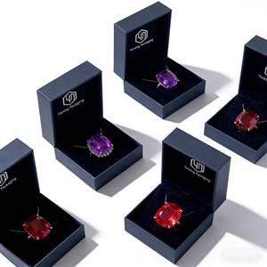 <strong>Jewelry</strong> Packaging <strong>Box</strong> with logo Luxury <strong>Jewelry</strong> Gift <strong>Box</strong> Pink Drawer Flip Tactile Paper for Ring/Necklace/Pendant Suede Lining - Product Image 4