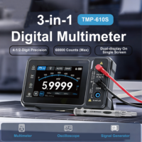 TMP 610S 3 in 1 Multimeter Digital, 60000 Counts, untuk Mengukur Arus, Tegangan, Resistansi, dan Dioda