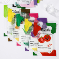 Masque aux fruits végétaux Masque facial hydratant en profondeur éclaircissant le teint rajeunissant et nourrissant Mini-Pack