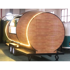 Furgone Mobile Europeo per Cibo e Caffè, Attrezzatura per l'Industria Alimentare, Camion per Tacos, Piccolo Furgone Mobile per Fast Food, Carretto in Legno per Birra - Product Image 2