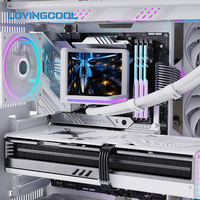 LOVINGCOOL All-in-One 4K Layar Tiga Sisi 360mm Aio Water Cooler Aliran Udara Besar Kipas ARGB Casing Komputer Gaming Pendingin Cair CPU