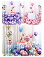 Ballon métallique coloré de 10 pouces Arrangement de mariage ballon de fête fiançailles ouverture ballon en métal de mariage d'un an