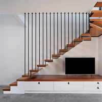 CBMmart – escalier intérieur Standard australien moderne, marches en bois et caoutchouc, escalier intérieur en acier