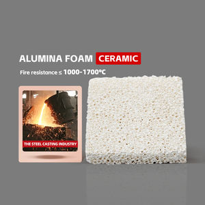 Filtre en mousse céramique 90% ZrO2, directement de l'usine, 1700 ℃   Résistant <span class=keywords><strong>à</strong></span> la chaleur, 30-40 PPI pour la fonderie d'acier - Product Image 2