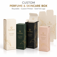 Boîte d'emballage de parfum de luxe personnalisée, écologique et recyclable, en carton pliable imprimé avec logo pour les produits cosmétiques, les huiles essentielles et les soins de la peau