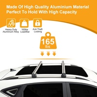 Hochfeste Aluminium-Legierung Dachträger für 4x4-Fahrzeuge mit Schloss 120cm Länge JINHUIJU Marke