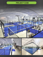 Terrain de padel panoramique, équipement sportif, notre terrain de padel est utilisé pour jouer en Thaïlande