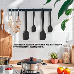 Spatules de cuisson antiadhésives en silicone résistantes à la chaleur pour gâteaux, ensemble d'ustensiles de cuisson en silicone pour barbecue, spatules pour la décoration de gâteaux - Product Image 3