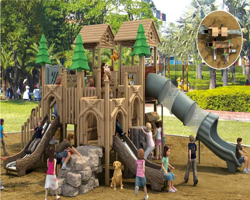 어린이 놀이 공원 장비 키즈 슬라이드 유치원 야외 놀이터