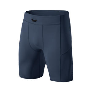 Pantalones Cortos de Compresión para <span class=keywords><strong>Hombre</strong></span> con Bolsillo, Cintura Alta, Secado Rápido, para Yoga, <span class=keywords><strong>Running</strong></span>, Fisicoculturismo, de Nailon y Elastano - Product Image 4