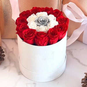 Logotipo personalizado Día de San Valentín Rosas de larga duración Regalo floral Inmortal Preservado <span class=keywords><strong>Devis</strong></span> Eyses Flor de Rosa eterna en caja - Product Image 4