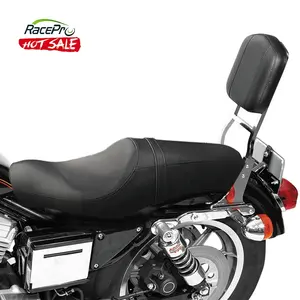 RACEPRO Front Rear Motorcycle Pillion Passenger Seat for Harley 48 2010-2016 Sportster 1200 883 models 72 2012-2016