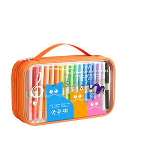 Marqueur acrylique à pointe souple pour étudiants, art, aquarelle, enfants, lavable, soyeux et imperméable - Product Image 1