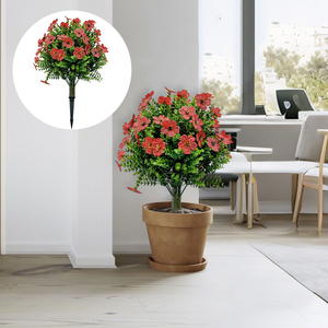 PZD-1-288-3 Intérieur Extérieur Décor Sans <span class=keywords><strong>Pot</strong></span> Faux Vert <span class=keywords><strong>Eucalyptus</strong></span> Feuillage et Soie Fleurs Arbustes Artificiels Buissons avec Épi - Product Image 1