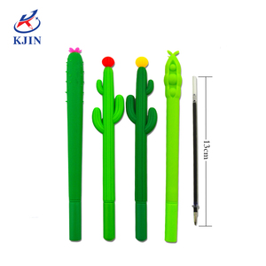 Nouveauté BAS quantité minimale de commande best-sellers chinois papeterie scolaire cadeau promotionnel créatif stylos <span class=keywords><strong>gel</strong></span> en forme de <span class=keywords><strong>Cactus</strong></span> et stylo en Silicone - Product Image 4