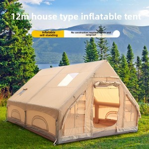 Carpa Inflable de 12 m², Tela Oxford 420D, Doble Capa, Resistente a las Heladas, Doble Uso, para Todas las Estaciones, Impermeable, Portátil, para Campamento al Aire Libre - Product Image 3