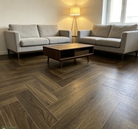 Parquet stratifié antidérapant à motif feuille de lotus, fabrication allemande, base HDF 10mm 11mm 12mm AC4, système clic, étanche