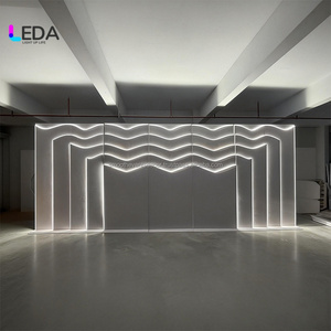 SMOOTH Wave White Multilayer Wedding Pvc Acrylic Arch Stand Events Backdrop Stage Decoration Ceremony <b>Party</b> <b>Props</b> - Product Image 6