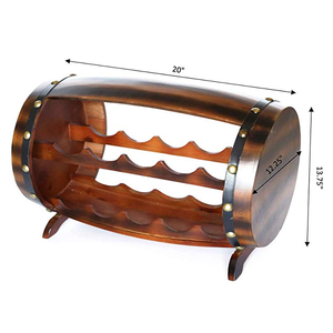 Commercio all'ingrosso Su Misura In Legno Barile di Birra A Forma di Bottiglia di Vino Vino Rack 10 Decorativa Supporto Del Vino di Qualsiasi Dimensione - Product Image 2