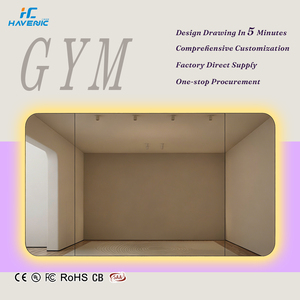 High-Definition Full Body Gym <strong>Wall</strong> <strong>Mirror</strong> Large-Sized LED <strong>Light</strong> Frameless <strong>Mirror</strong> for Dance Studio Factory Wholesale - Product Image 1