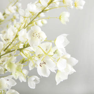 ¡Novedad DE 2017! 2 tenedores, tallos largos, flor de seda, campanillas artificiales, campanillas para decoración de eventos de boda - Product Image 4