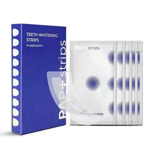 Customized Package Non Peroxide 28 Whitening Strips Advanced PAP Residue Free Teeth Whitening Strips