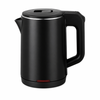 Bouilloire électrique compacte de 1 litre, 1000 watts, à ébullition rapide, pour hôtels, avec protection contre l'ébullition à sec