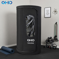 Pod Sauna Kapas Portabel, Tenda Sauna Uap Kering untuk Penggunaan di Rumah, Ruang Sauna Lipat OEM ODM