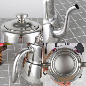 Bán buôn Arabic ấm trà kim loại Thổ Nhĩ Kỳ cổ ngỗng ấm trà Ấm đun nước thép không gỉ Tea Pots với Infuser - Product Image 6