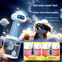 Distributeur de savon silencieux de luxe 2024 pour chien, pulvérisateur de shampoing, mignon et multifonctionnel, pour bain moussant pour animaux, utilisation en salle de bain