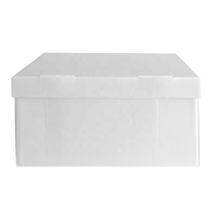 Boîte d'archives A3 en carton alvéolaire PP avec couvercle intégré, boîte de rangement en coroplast, boîtes de classement en plastique ondulé PP