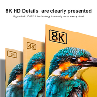 Cable de Fibra Óptica de 100 pies, 8K60Hz, 4K120Hz, 48Gbps, Alta Velocidad, Cable HDMI 2.1 Largo, Ultra HDR10, EARC, 3D, HDCP2.2 para Xbox, PS5, TV, Monitor