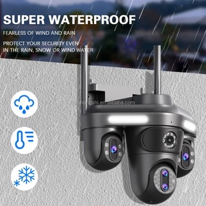 Caméra IP de sécurité réseau sans fil extérieure 360 PTZ Ultra HD 20MP 10K avec zoom optique 10X, Wi-Fi et 4 objectifs pour surveillance domestique à 4 points de vue - Product Image 6