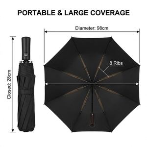 Nouvel Arrivage Parapluie Pliant Automatique Élégant en Tissu Polyester de Qualité Supérieure 8 baleines Multicolore Parapluies de Pluie Vente en Gros avec Logo - Product Image 3