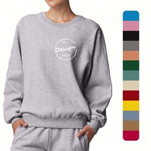 Offre Spéciale Français Terry Fleece Casual Solide Broderie Gym Épais Streetwear Fabricants Ras Du Cou À Capuche Femmes Sweat Personnalisé - Product Image 1