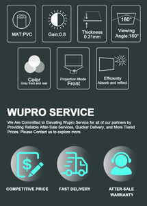 Pantalla de Proyección ALR Wupro 2023 de Última Generación, 100/120 Pulgadas, Motorizada, Enrollable desde el Suelo, CLR PET, Control Remoto, LeApex-Black Crystal-100" Alr - Product Image 6